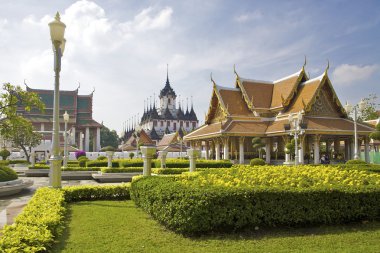 Wat Rajanadda temple - Bangkok, Thailand clipart