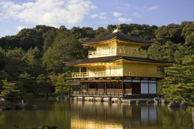 Kyoto, Japonya 'daki Kinkakuji Tapınağı