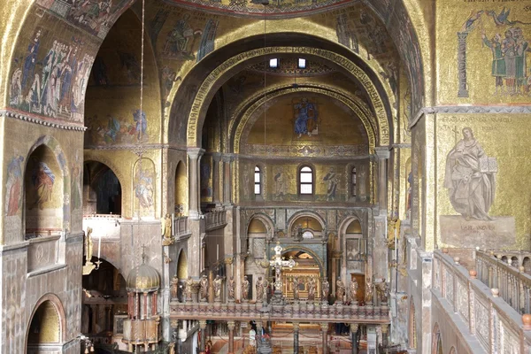 Венеция: базилика Святого Марка, в помещении Лицензионные Стоковые Изображения