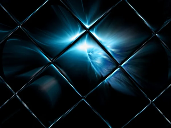 タイルの形で暗い青色の背景 ストック画像