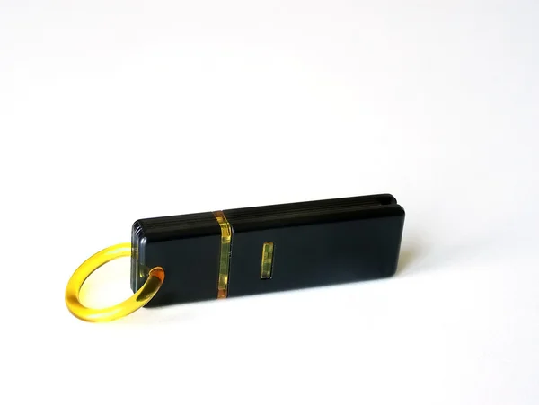 USB flash disk na bílém pozadí — Stock fotografie
