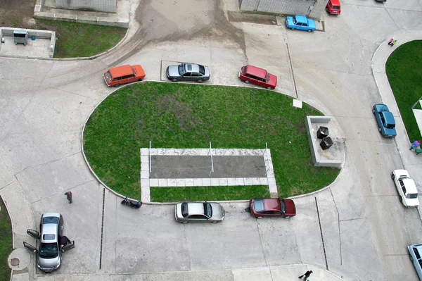 stock image Court yard from height of the bird's flight