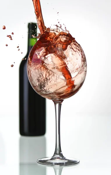 Gek wijn splash — Stockfoto