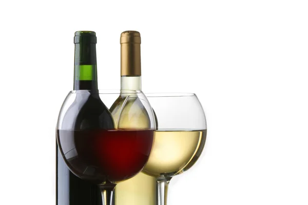 Wijn rode en witte — Stockfoto