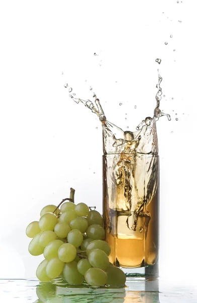 Groene druivensap splash — Stockfoto
