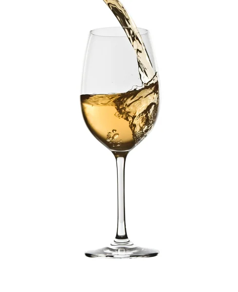Echar vino blanco —  Fotos de Stock