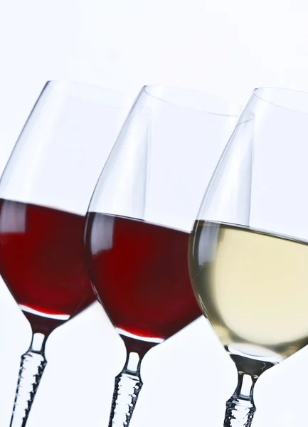 Glazen wijn sluiten — Stockfoto