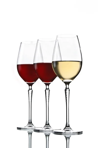 Wine elegant glasses — Stock Photo, Image