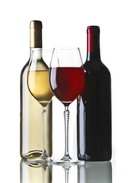 stock image Red and white wine