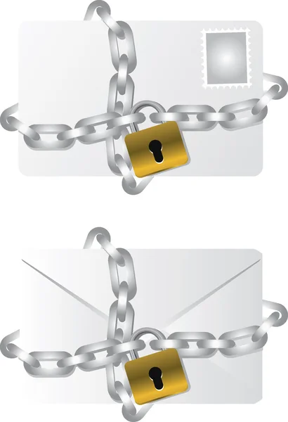E- posta Güvenlik Konsepti — Stok Vektör
