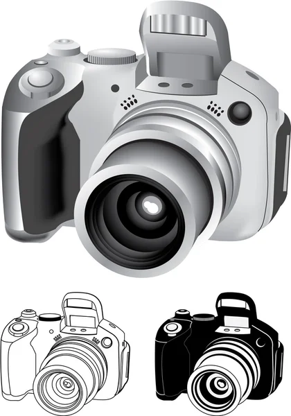 กล้องดิจิตอล — ภาพเวกเตอร์สต็อก