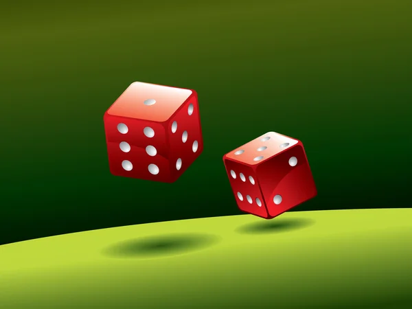 Yeşil tablo iki kırmızı zarı