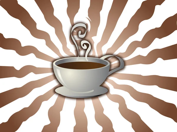 Elegante tazza di caffè — Vettoriale Stock