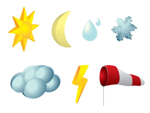 Iconos meteorológicos — Foto de Stock
