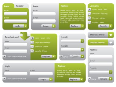 Web sitesi form kümesi