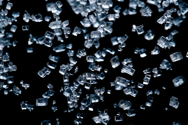 Falling blue crystals — Stock Photo, Image