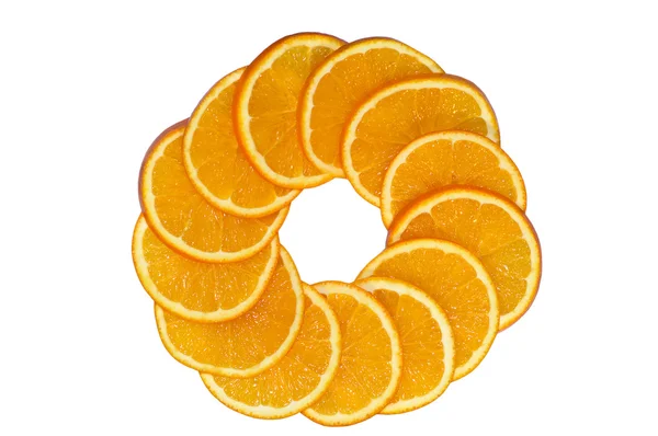 stock image Orange slice circle