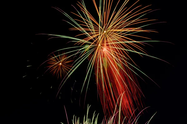 Fireworks on black Royalty Free Stock Photos