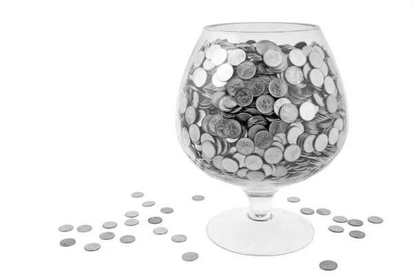お金とガラス — ストック写真