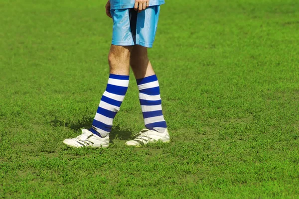 Soccer player's legs — Stock Photo, Image