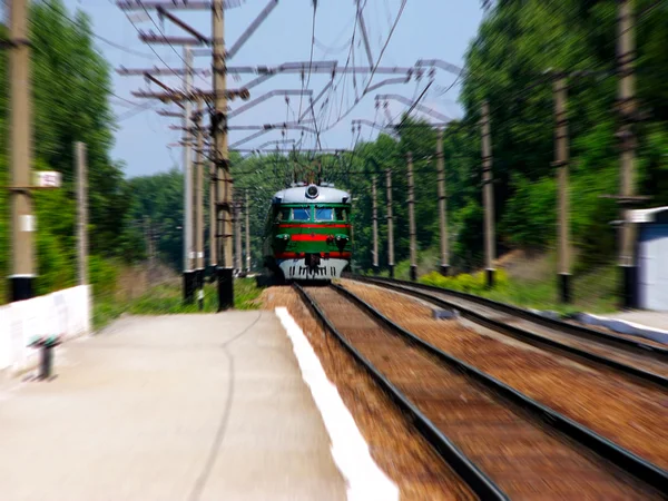 Comboio que chega — Fotografia de Stock