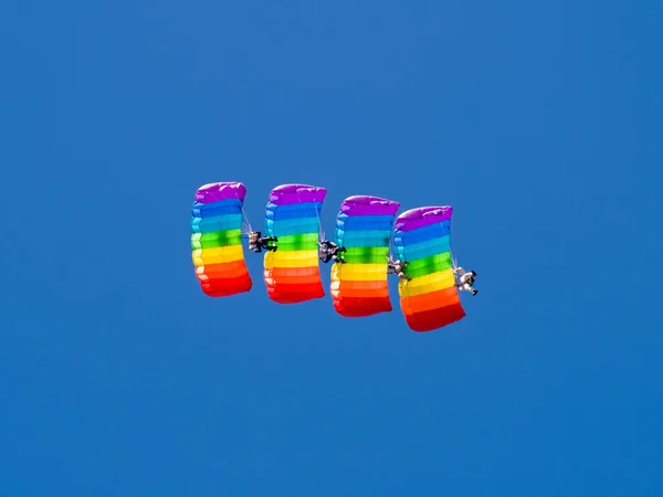 Négy ejtőernyős — Stock Fotó