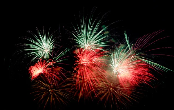 Fireworks on black — Stock Photo, Image