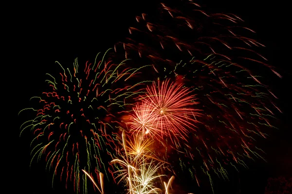 Fireworks on black Royalty Free Stock Images