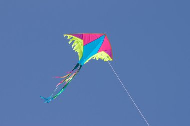 Kite in sky clipart