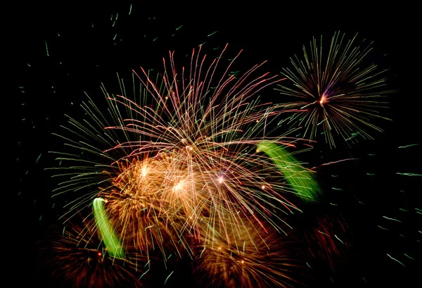 Fireworks on black — Stock Photo, Image