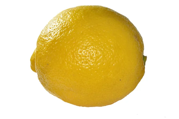Citron nakrájíme na polovinu na bílém pozadí — Stock fotografie