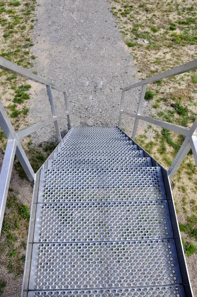 stock image Entrance to wind turbine