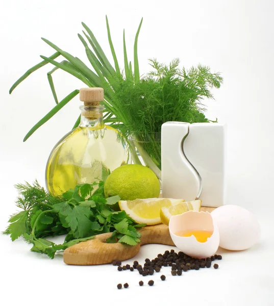 Maionese ingredientes — Fotografia de Stock