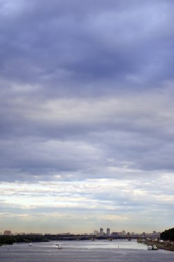 Güzel şehir Nehri Panoraması