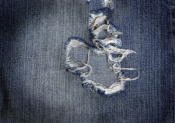 Jeans with hole — Stock Photo, Image