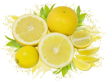 Lemonade splash clipart