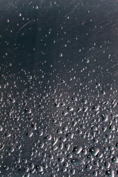 stock image Stainless texture with water drops