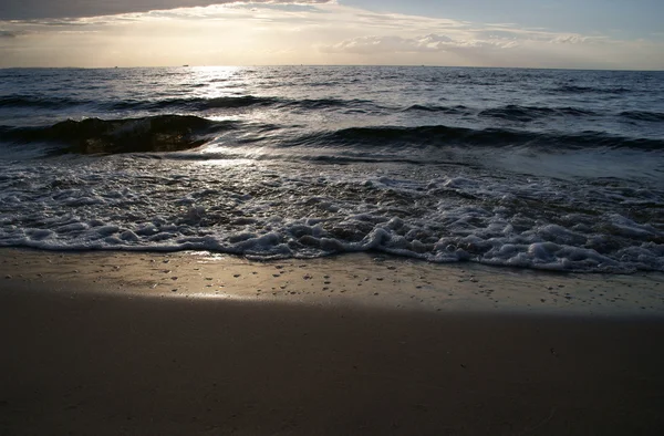 Beach at evening — Stock Photo, Image