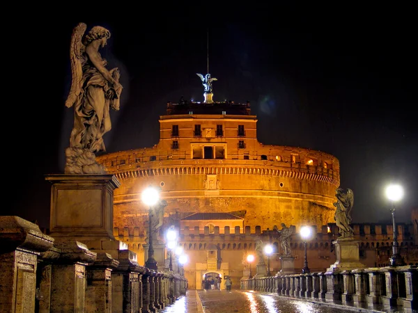 Санкт Анджело Кастель в Римі, Італія — стокове фото