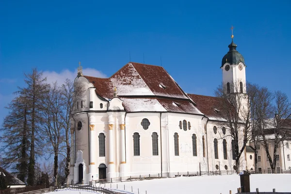 Wieskirche v bavary, Německo — Stock fotografie