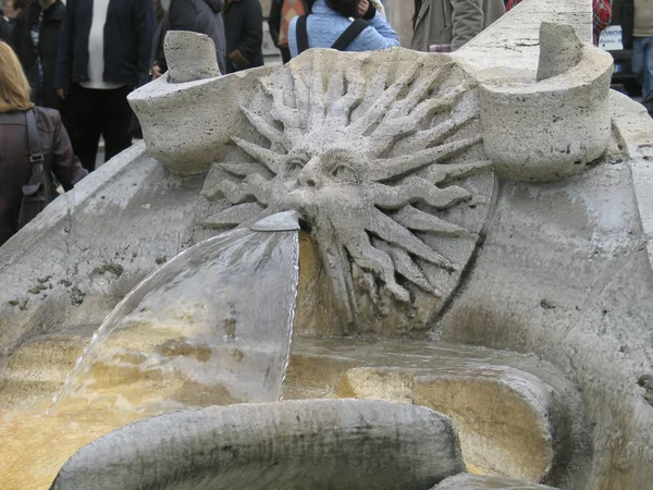 Piazza Espagna fountain Stock Image