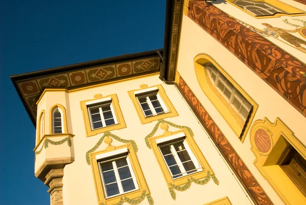 Beschilderde huis in Bad Tölz, Duitsland — Stockfoto