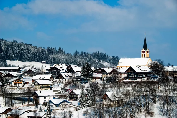 De stad van oberstaufen, Meder Resort, Duitsland — Stockfoto