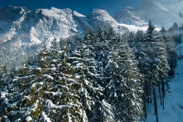 Зимний пейзаж в Германии, Allgau Лицензионные Стоковые Фото