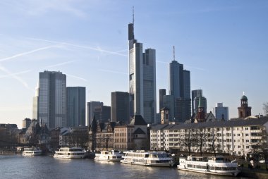 The skyline of Frankfurt am Main clipart
