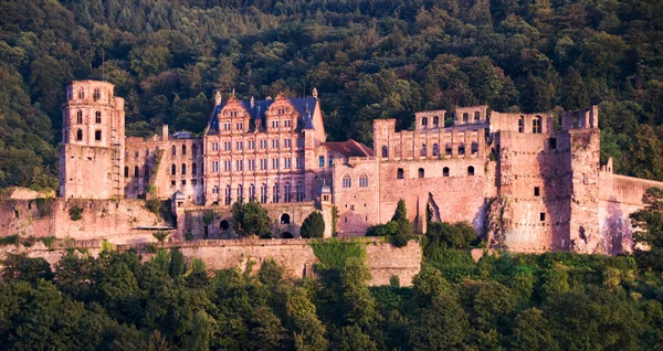 Het rode kasteel in heidelberg, Duitsland — Stockfoto