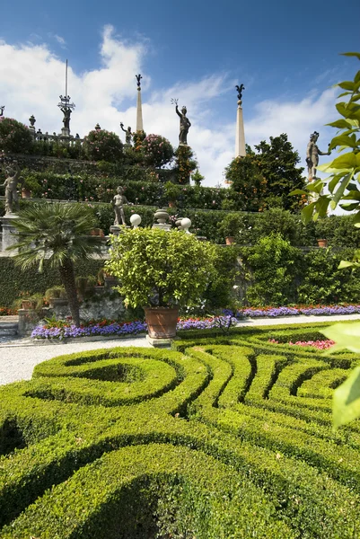 Los jardines barrocos de la Isola Bella, Lagomaggiore — Foto de Stock