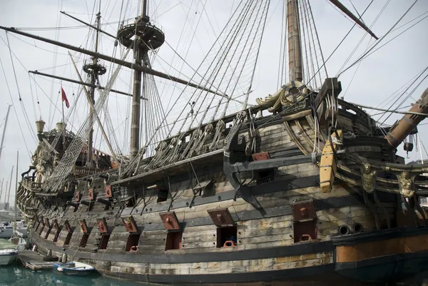 Stary statek piracki — Zdjęcie stockowe