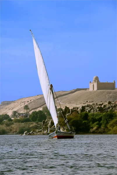 Aswan, Mısır'ın feluques Stok Resim