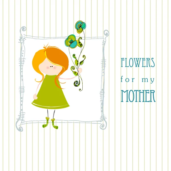 Cute abstract greeting design for mother's day — Stock Photo, Image